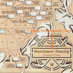Personalized NHL Hockey Stadium Map - Retirement Gift for Dad