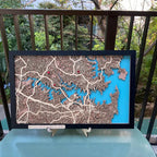 Wooden City Map - Sydney