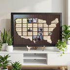 Personalized Baseball Stadium Map Photo Frame