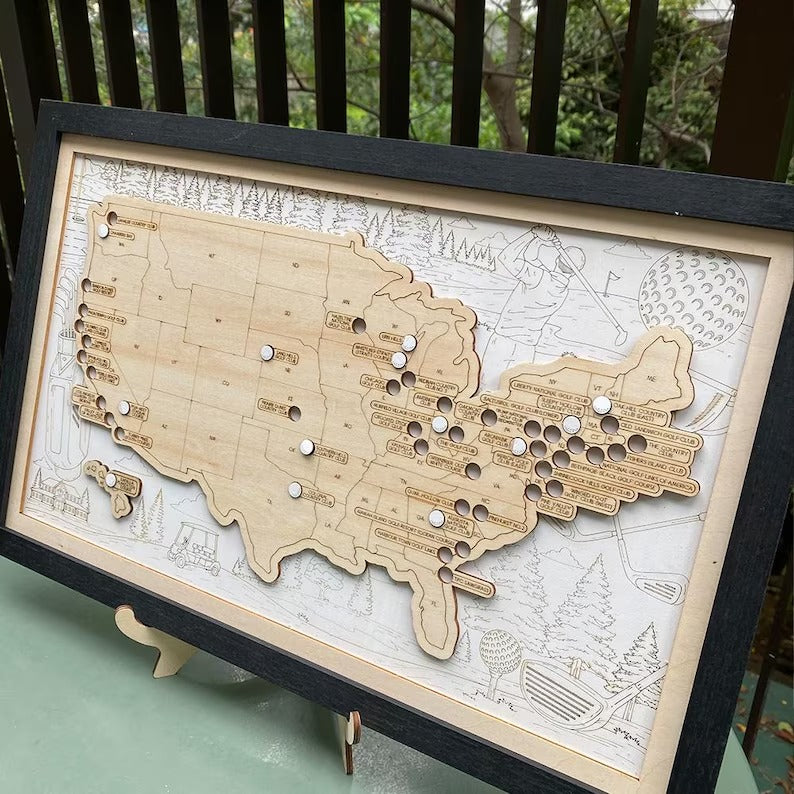 Classic 2D Golf Course Tracker Map