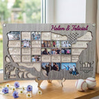 Personalized MLB Stadium Map Photo Frame(3D Raised Lettering)
