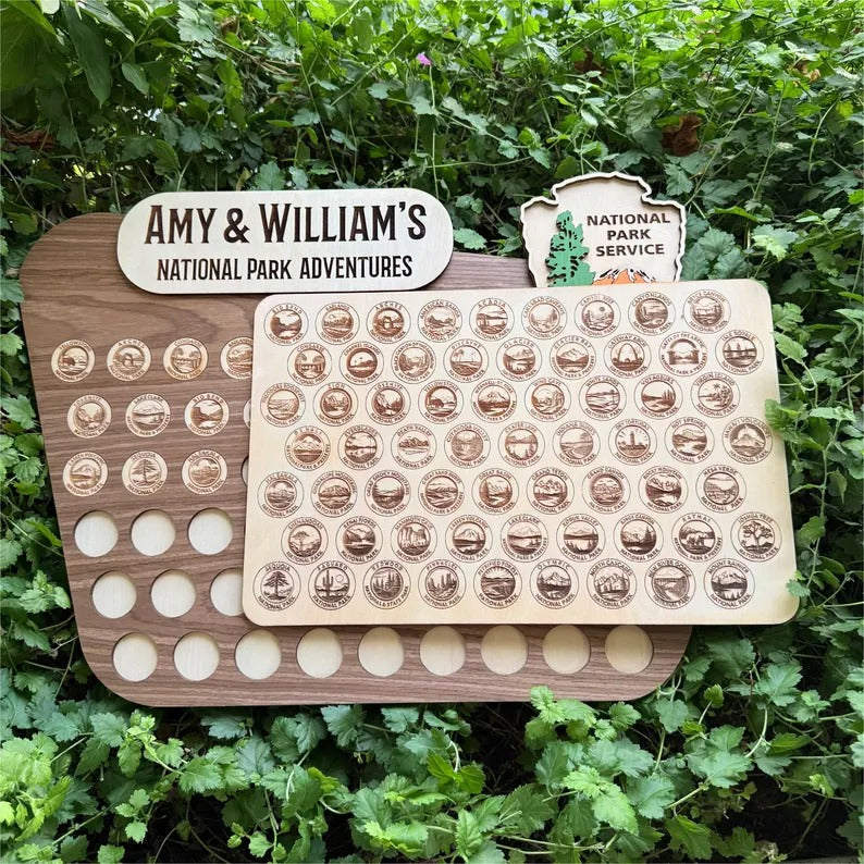 Personalized National Parks Tracker Board