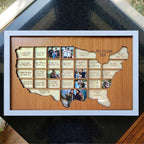 Personalized Baseball Stadium Map Photo Frame