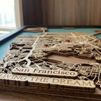 Wooden City Map - San Francisco