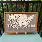 Engraved National Parks Map - Wooden USA Travel Tracker Gift