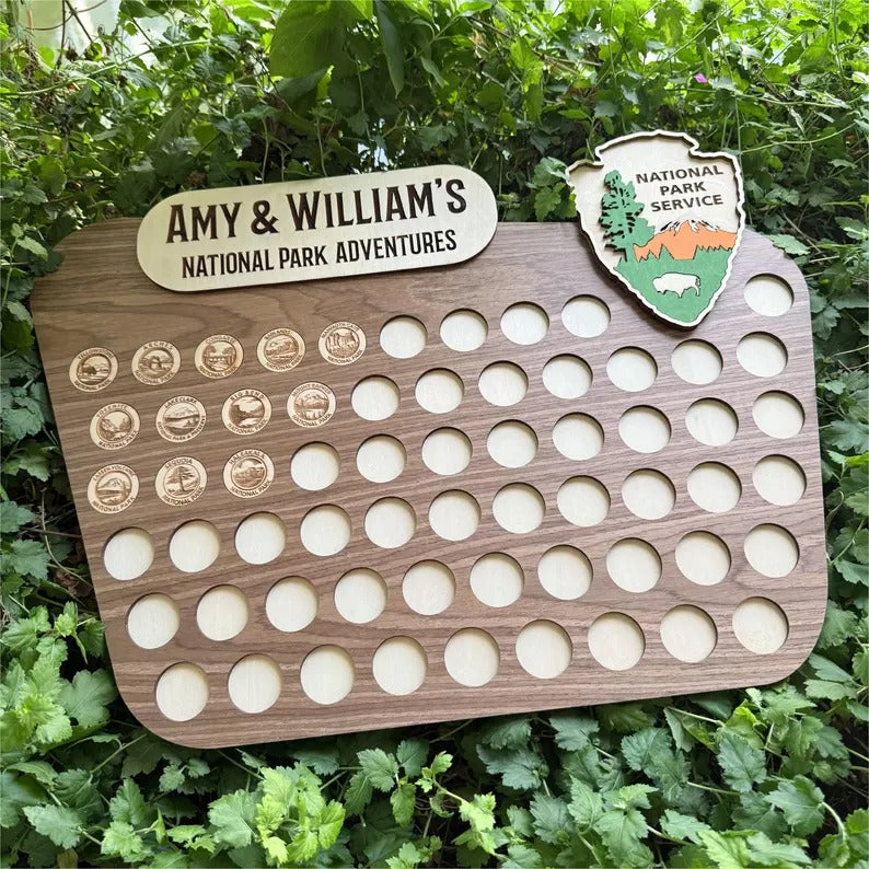 Personalized National Parks Tracker Board