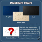 Personalized 50 States USA Travel Map - Custom Color Backboard