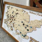 Personalized National Parks Map - Family Trip Gift & Adventure Decor