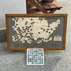 Engraved National Parks Map - Wooden USA Travel Tracker Gift