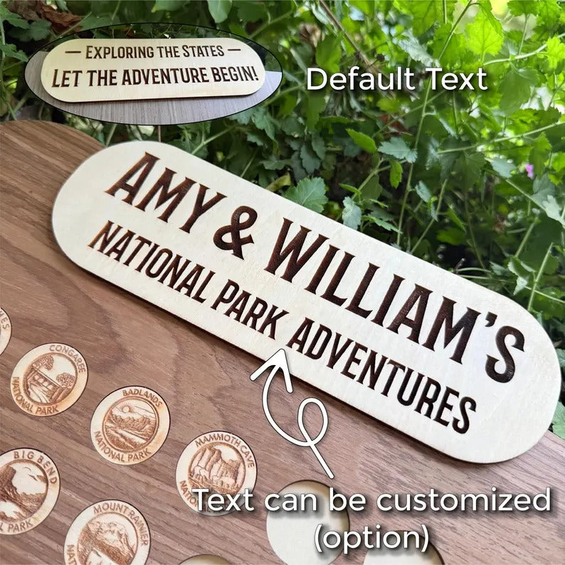 Personalized National Parks Tracker Board