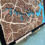 Wooden City Map - Sydney