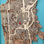 Wooden City Map - San Francisco