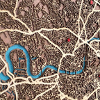 Wooden City Map - London