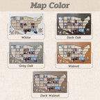 Personalized MLB Stadium Map Photo Frame(Laser Engraved Text)