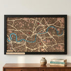 Wooden City Map - London