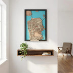 Wooden City Map - San Francisco