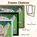Personalized USA Photo Travel Map - Green