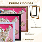 Personalized USA Photo Travel Map - Pink