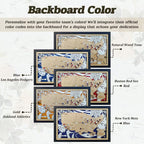 Custom Color MLB Stadium Map with Nameplate & Team Pins