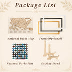 Custom National Park Map - Framed Wall Art & National Park Visitor Decor
